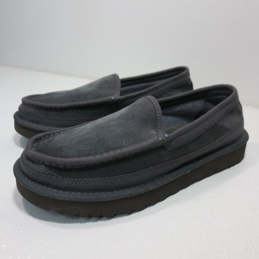 UGG Comfort Dex Suede Wool Lined Slippers Men's House Shoes Footwear Sz 8